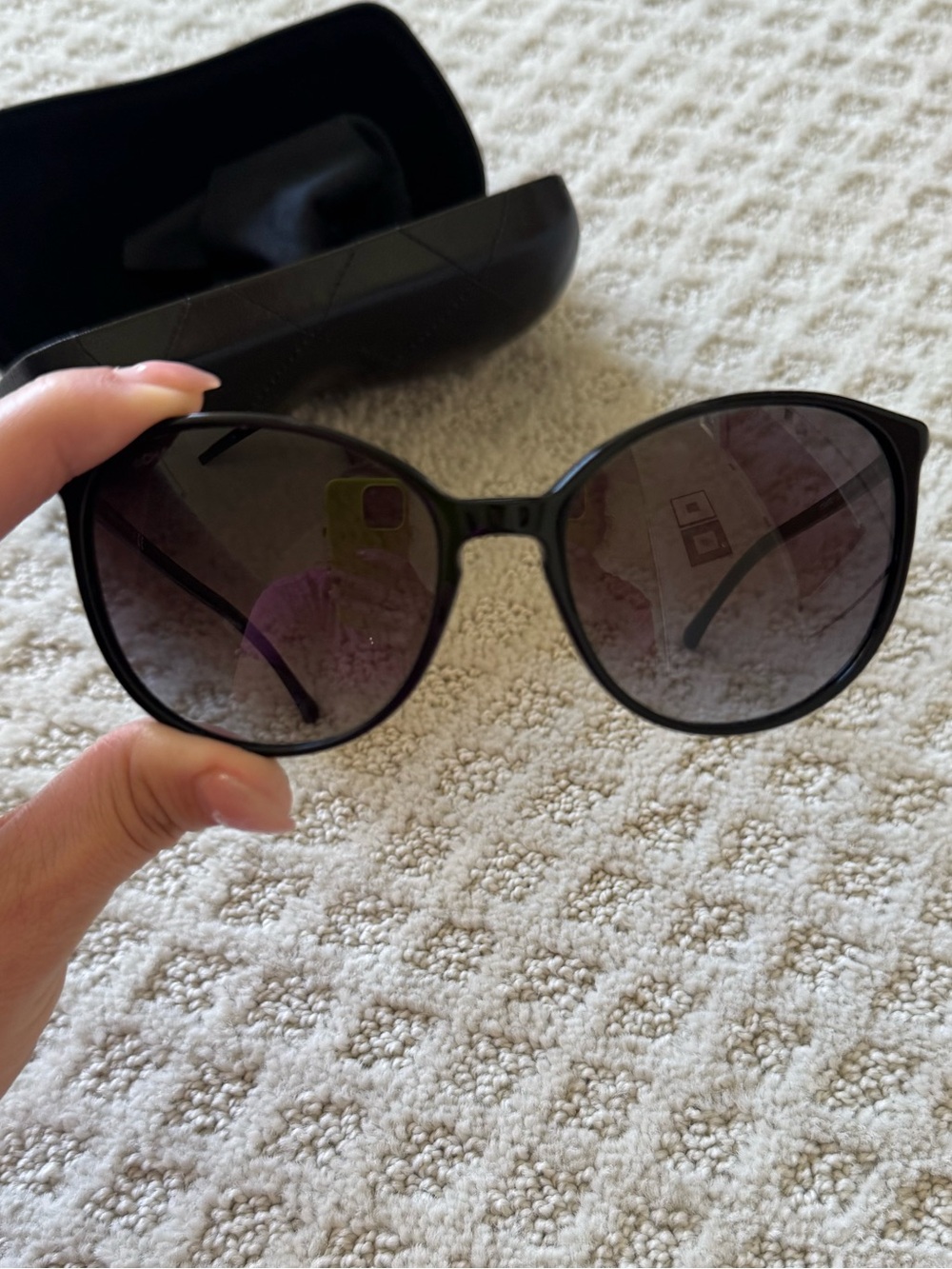 CHANEL Black Women's Sunglasses